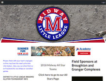 Tablet Screenshot of midwaylittleleague.net